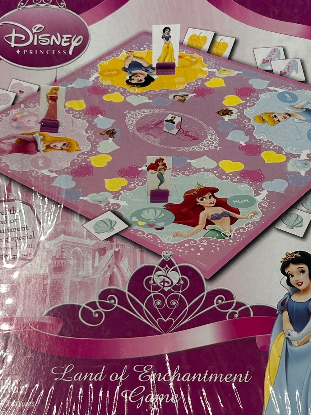 Disney Princess Pink and Yellow Party Board Game